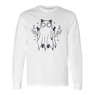 Kawaii Pastel Goth Art Creepy Cute Ghost Demon Halloween Long Sleeve T-Shirt | Favorety DE