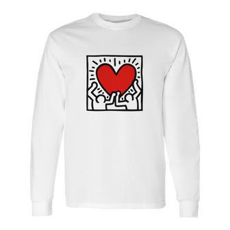 Keith Haring Heart Long Sleeve T-Shirt | Favorety UK