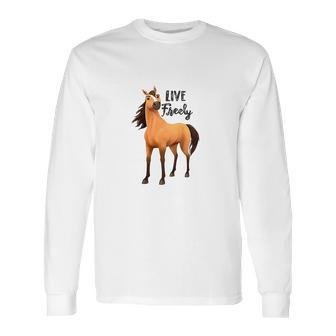 Kids Dreamworks Spirit Riding Free Live Freely Long Sleeve T-Shirt | Favorety UK