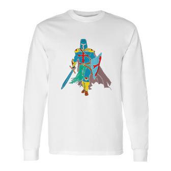 Knight Crusader Crusades Templar Gift Graphic Long Sleeve T-Shirt | Favorety UK