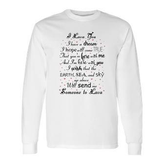 I Lava You Tshirt Long Sleeve T-Shirt | Favorety DE