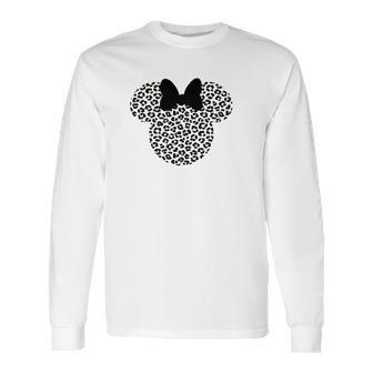 Leopard Minnie Cheetah Minnie Long Sleeve T-Shirt | Favorety AU