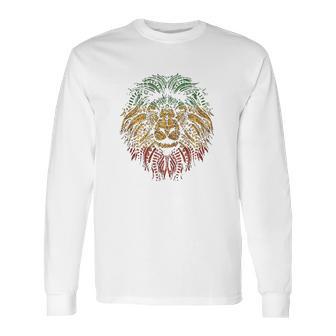 Lion Rasta Roots Rock Reggae Graphic Long Sleeve T-Shirt | Favorety UK