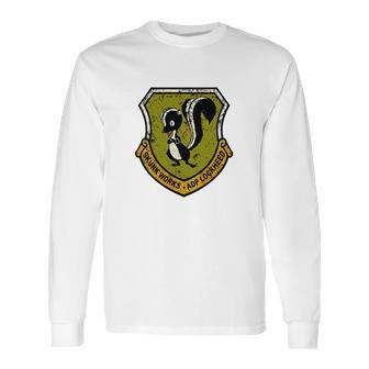 Lockheed Martin Skunk Works Vintage Logo Long Sleeve T-Shirt | Favorety CA