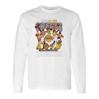 Los Angeles Lakers All Time 16 Time Nba Champions Long Sleeve T-Shirt | Favorety DE