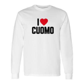 I Love Cuomo Andrew Cuomo Long Sleeve T-Shirt | Favorety UK