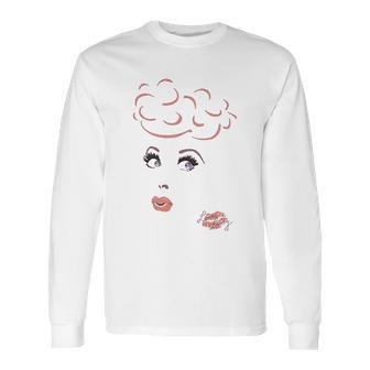 I Love Lucy 50S Tv Series Eyelashes Long Sleeve T-Shirt | Favorety AU