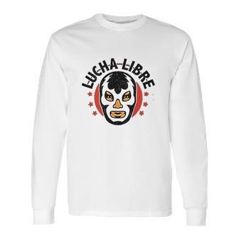 Lucha Libre Retro Mexican Wrestler Long Sleeve T-Shirt | Favorety UK