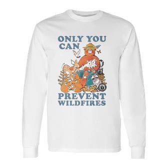 Luv Smokey Bear Only You Can Prevent Wild Fires Ringer Long Sleeve T-Shirt | Favorety UK