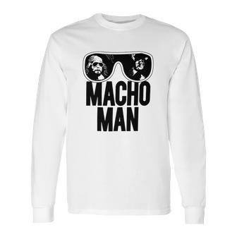 Macho Man Wrestler Ooold School Purple Long Sleeve T-Shirt | Favorety CA