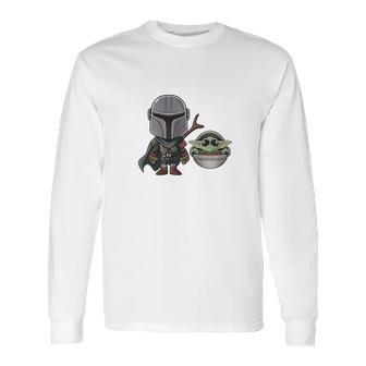 Mandalorian Cute Chibi Long Sleeve T-Shirt | Favorety DE