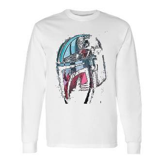 Mandalorian Helmet Reflection Long Sleeve T-Shirt | Favorety DE