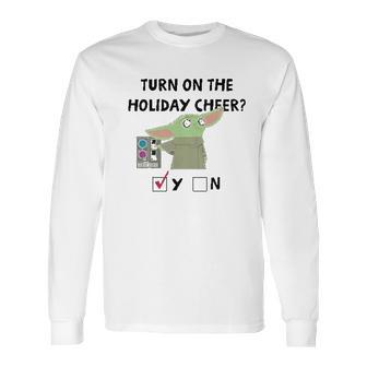 The Mandalorian Joy To The Galaxy Holiday Long Sleeve T-Shirt | Favorety