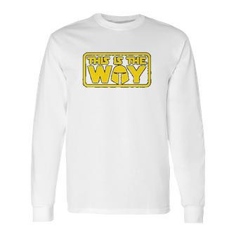 The Mandalorian This Is The Way Retro Long Sleeve T-Shirt | Favorety