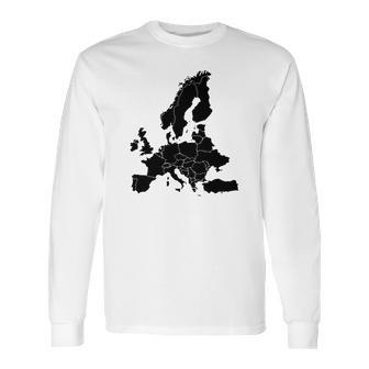 Map Of Europe Long Sleeve T-Shirt | Favorety