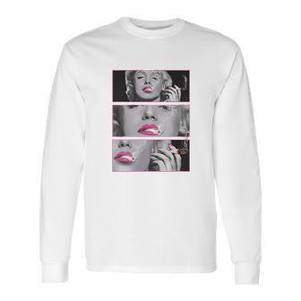 Marilyn With Blunt Long Sleeve T-Shirt | Favorety CA