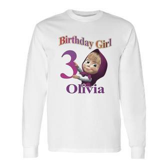 Masha And Bear Birthday Masha And Bear Family Birthday Masha Birthday Masha Party Masha And Bear Party Long Sleeve T-Shirt | Favorety AU