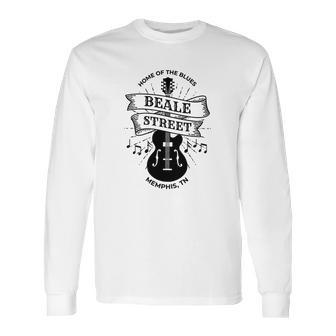 Memphis Beale Street Tn Blues Music Gift Long Sleeve T-Shirt | Favorety DE