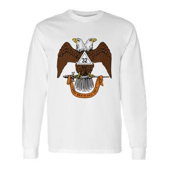 Mens 32Nd Degree Mason Masonic Scottish Rite Down Long Sleeve T-Shirt | Favorety AU