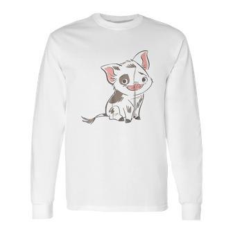 Moana Pua Drawn Smile Graphic Long Sleeve T-Shirt | Favorety CA