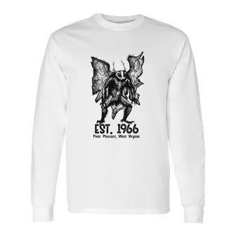 Mothman Est 1966 Point Pleasant West Virginia Red Eye Cryptid Long Sleeve T-Shirt | Favorety AU