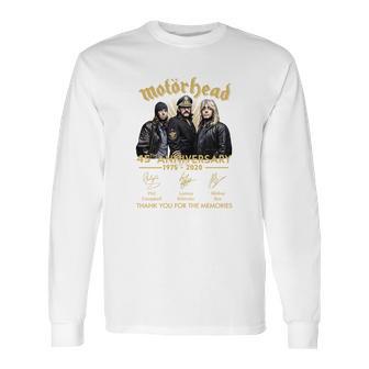 Motorhead 45Th Anniversary 1975-2020 Signatures Shirt Long Sleeve T-Shirt | Favorety CA