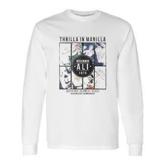 Muhammad Ali Collage Gray Heather Long Sleeve T-Shirt | Favorety DE