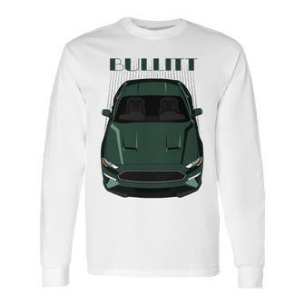 Mustang Bullitt 2019 Green Long Sleeve T-Shirt | Favorety CA