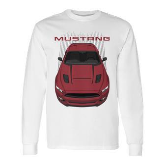 Mustang Gt Cs 2016 2017 Ruby Red Long Sleeve T-Shirt | Favorety CA