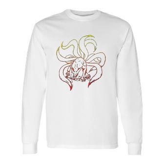 Naruto Shippuden Nine Tails Gradient Long Sleeve T-Shirt | Favorety UK