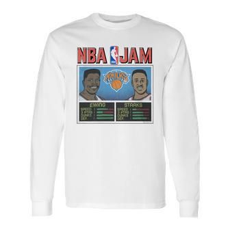 Nba-Jam-New-York-Knicks---Royal-Blue-Xl Long Sleeve T-Shirt | Favorety CA