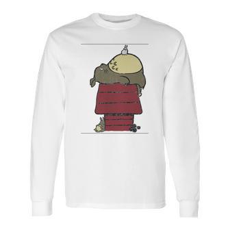 My Neighbor Peanut Totoro Snoopy Peanuts Neighbor Ghibli Japan Long Sleeve T-Shirt | Favorety