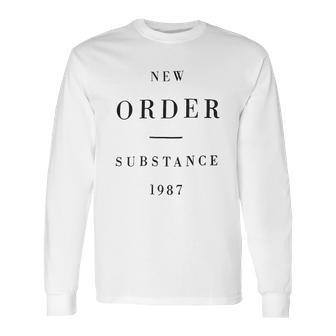 New Order Substance 1987 Long Sleeve T-Shirt | Favorety CA