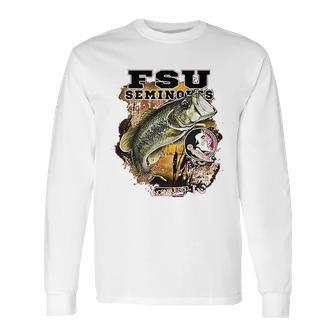 New World Graphics Ncaa Bass Fishing Long Sleeve T-Shirt | Favorety UK