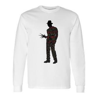 A Nightmare On Elm Street Freddy Silhouette Fill Long Sleeve T-Shirt | Favorety UK