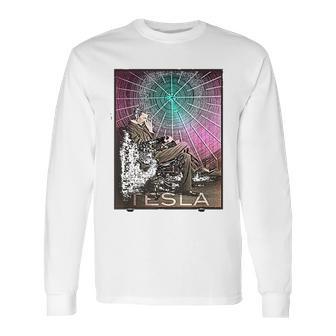 Nikola Teslas Ac Electricity Inspiring Science Long Sleeve T-Shirt | Favorety