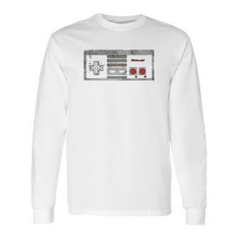 Nintendo Nes Controller Retro Vintage Long Sleeve T-Shirt | Favorety