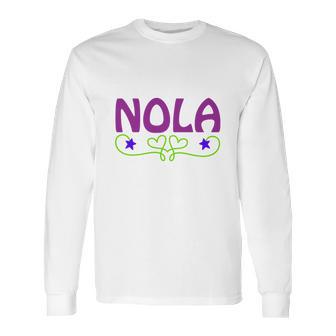 Nola Black Long Sleeve T-Shirt | Favorety