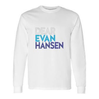 Official Evan Hansen Dark Colors Long Sleeve T-Shirt | Favorety UK