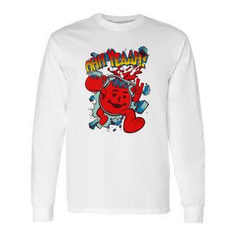 Oh Yeah Kool-Aid Man Long Sleeve T-Shirt | Favorety AU