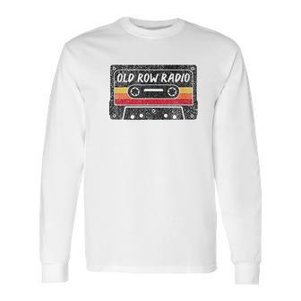 Old Row Radio Cassette Long Sleeve T-Shirt | Favorety