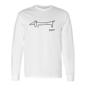 Pablo Picasso Dog Lump Dachshund Art Long Sleeve T-Shirt | Favorety DE