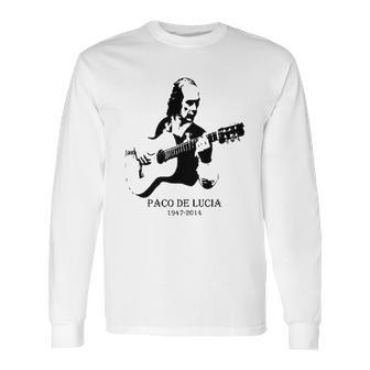 Paco De Lucia Silhouette Vintage Long Sleeve T-Shirt | Favorety CA