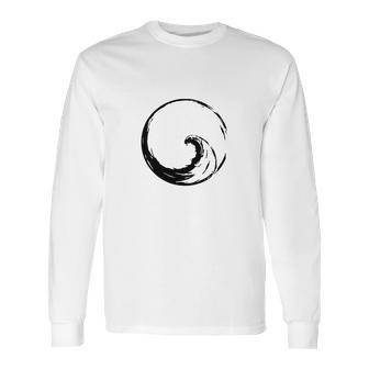 Peace Wave In Enso Circle Long Sleeve T-Shirt | Favorety