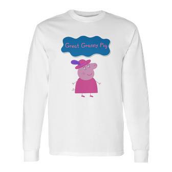 Peppa Pig Peppa Pig Shirt Granny Pig Great Granny Pig Long Sleeve T-Shirt | Favorety UK