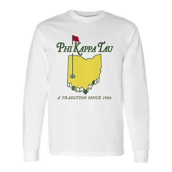 Phi Kappa Tau Fraternity Golf Comfort Colors Long Sleeve T-Shirt | Favorety CA