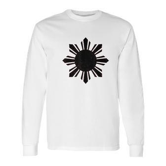 Philippines Filipino Vintage Sun Pinoy Pinay Long Sleeve T-Shirt | Favorety CA