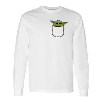 Pocket Baby Yoda Long Sleeve T-Shirt | Favorety DE