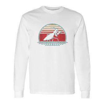 Praying Mantis Retro Vintage 80S Style Insect Gift Long Sleeve T-Shirt | Favorety AU