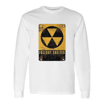 Radiation Radioactive Fallout Shelter Long Sleeve T-Shirt | Favorety UK